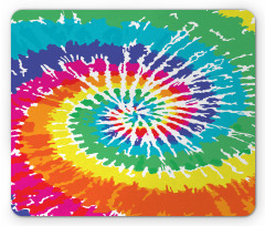 Rainbow Tie Dye Effect Mouse Pad