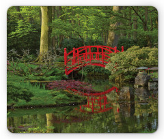 Chinese Bridge in a Forest Mouse Pad