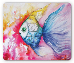 Watercolor Abstract Art Mouse Pad