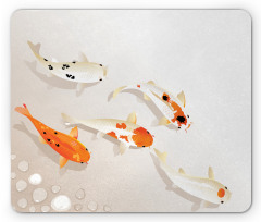 Traditional Spotted Koi Fish Mouse Pad