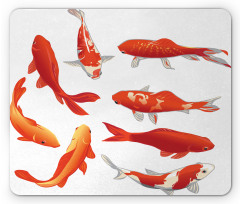 Koi Shoal Chinese Animal Mouse Pad