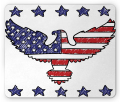 Patriotic Eagle Mouse Pad