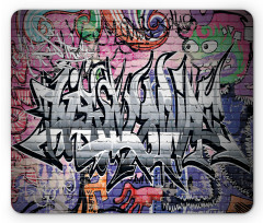 Graffiti Grunge Wall Art Mouse Pad