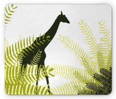 National Park Giraffe Mouse Pad