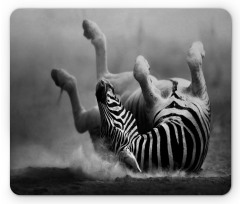 Savage Zebra Striped Mouse Pad