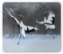 Romantic Bird Wings Mouse Pad