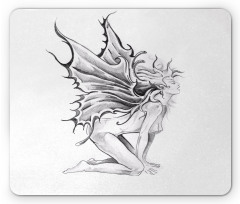 Pencil Drawing Angels Mouse Pad