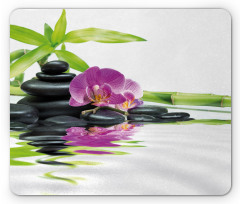 Purple Orchid Bamboos Mouse Pad