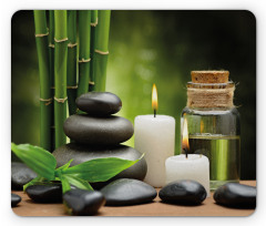 Hot Rocks Candles Bamboos Mouse Pad