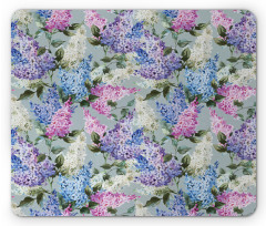 Floral Garden and Leaf Mouse Pad