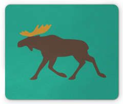 Deer Family and Antlers Mouse Pad