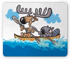 Native Animals Cartoon Mouse Pad