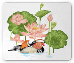 Mandarin in Pond Mouse Pad