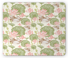 Lotus Flower Pond Lily Mouse Pad