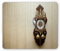 Wood Wall Carving Clock Mouse Pad