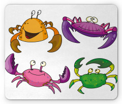 Funny Crabs Pattern Mouse Pad