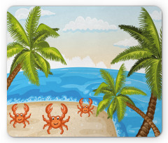 Palm Trees and Crabs Mouse Pad