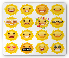 Smile Surprise Angry Mood Mouse Pad