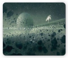 Moon Astronaut Mouse Pad