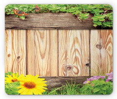 Garden Fence Butterfly Mouse Pad