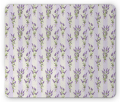 Stripes and Flowers Mouse Pad