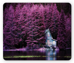 Purple Trees by Lake Mouse Pad