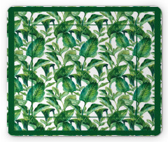 Large Tropical Leaves Mouse Pad