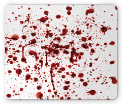 Splashes of Blood Scary Mouse Pad