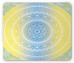 Blue Ombre Mandala Mouse Pad