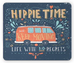 Hippie Words Mouse Pad