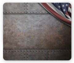 USA Iron Armor Plaque Mouse Pad