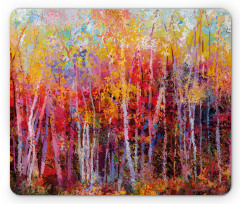 Autumn Forest Painting Mouse Pad