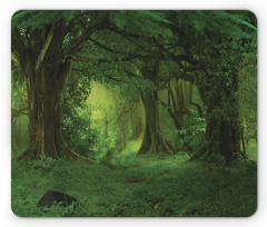 Tropical Jungle Trees Mouse Pad
