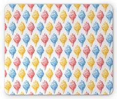 Ice Cream Cones 50s Time Mouse Pad