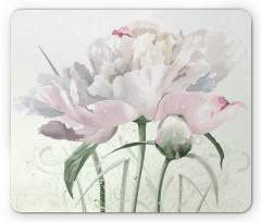 Pink Rose Tulip Abstract Mouse Pad