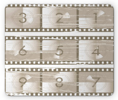 Numbers on a Film Strip Mouse Pad