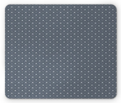Floral Checked Tile Mouse Pad