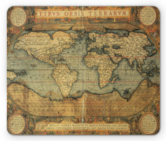 Vintage Atlas Old Chart Mouse Pad