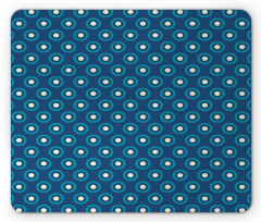 Evil Eye Circles Dot Mouse Pad