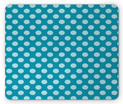 Polka Dots Soft Sea Colors Mouse Pad