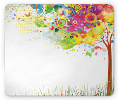 Color Bursting Tree of Life Mouse Pad