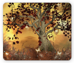 Tree Earthy Color Tones Mouse Pad