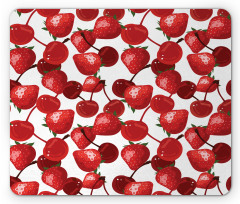Cherry Picnic Spring Fruits Mouse Pad