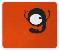 Cartoon Letter G Monster Mouse Pad