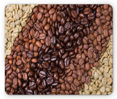 Coffee Beans Stripes Mouse Pad