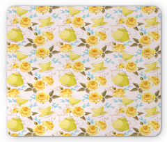 Tea Time Cups Flowers Mouse Pad