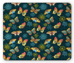 Butterflies and Flowers Mouse Pad
