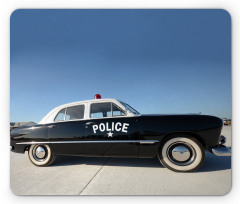 Old Police Car Digital Mouse Pad