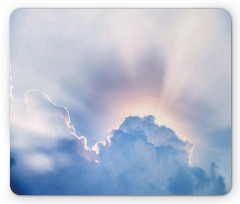 Sunbeam and Fluffy Clouds Mouse Pad