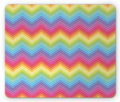 Colorful Vivid Chevron Mouse Pad